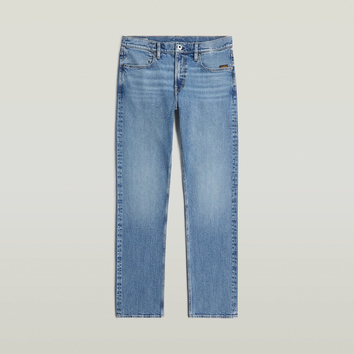 G-STAR Mosa Straight Heren Jeans faded sea point Blauw