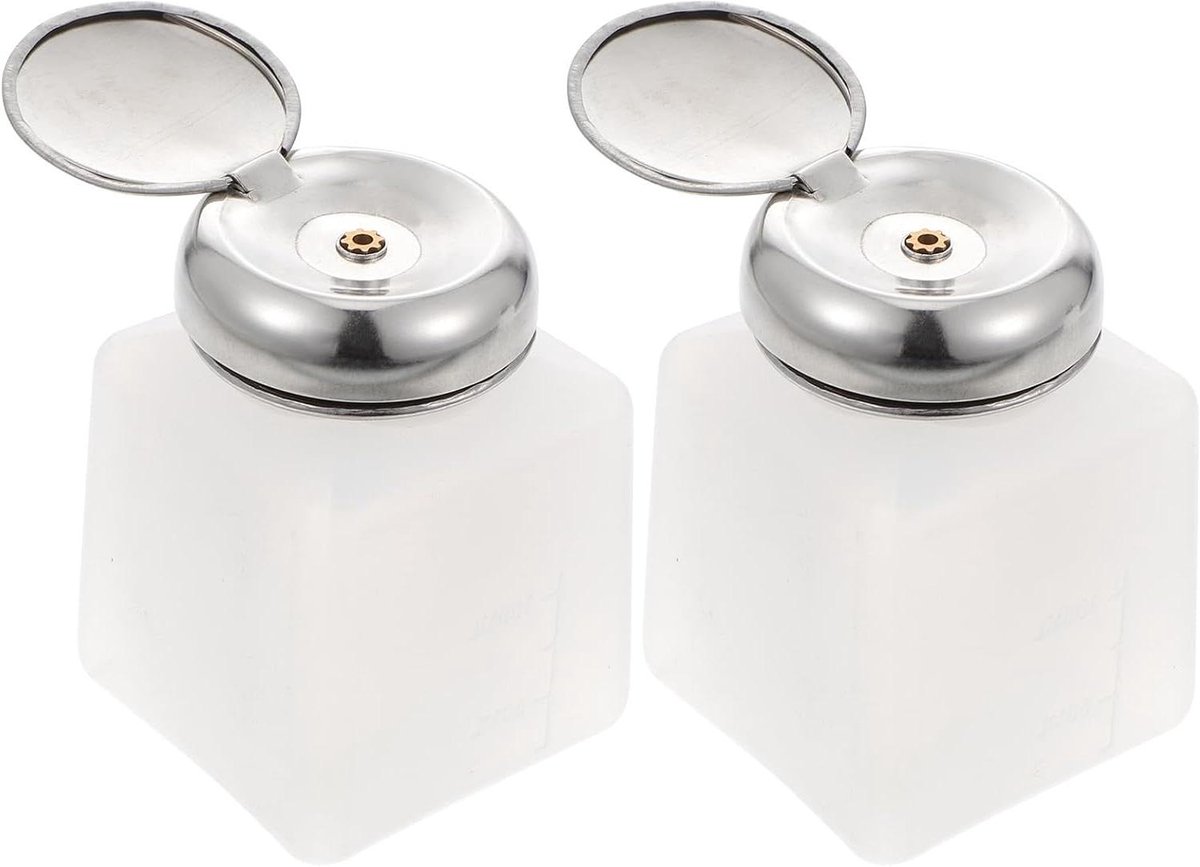 Allecto Premium - Lege drukpompfles 100 ml parfumverstuiver voor op reis - Set van 2 stuks