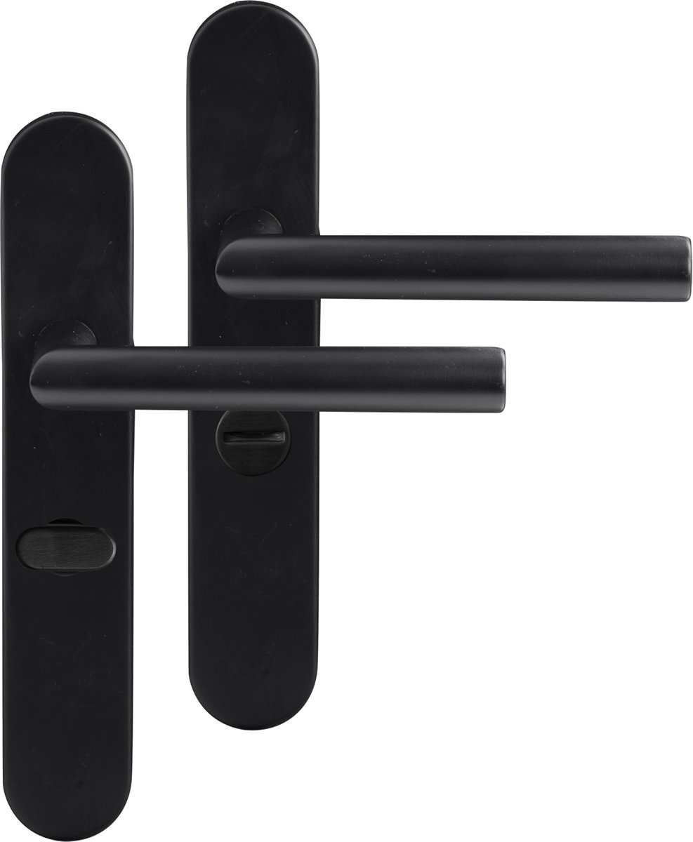 Differnz | Amsterdam deurkruk | ovaal schild | WC 63 mm | zwart
