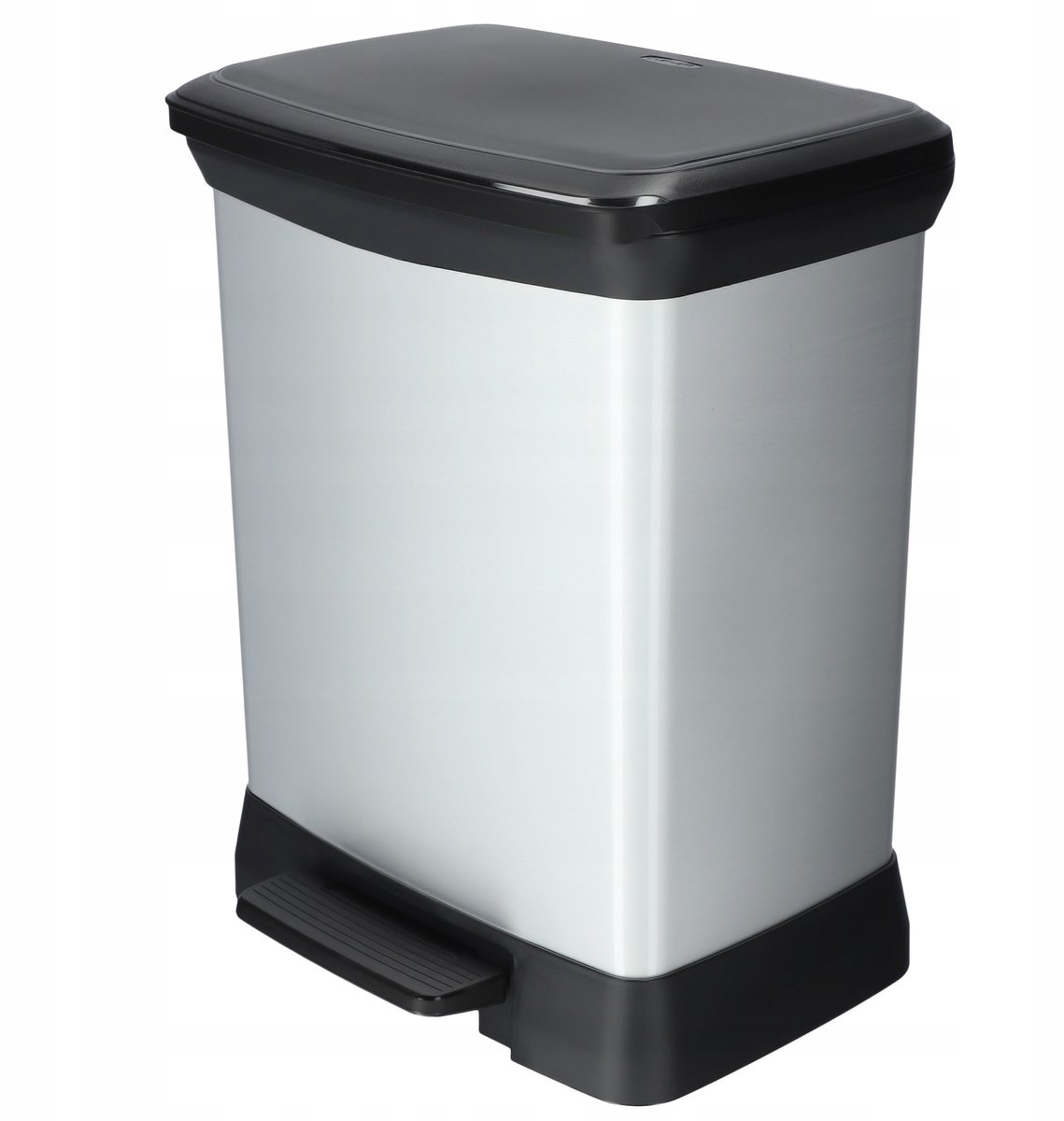 Curver Decobin Prullenbak - Rechthoekig - 30L - Metallic - Recycled Kunststof