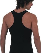 Heren halter sport hemd- zwart- 5 pak- maat XL