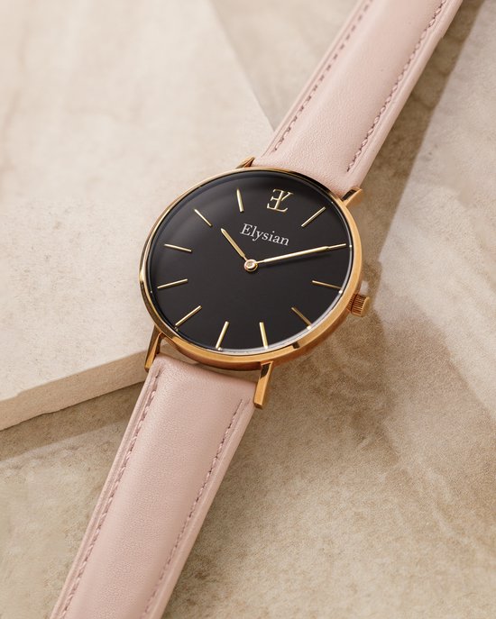 Montre Femme Elysian - Or rose - Cuir Rose - ELY01140 - Acier inoxydable - Ø 36mm