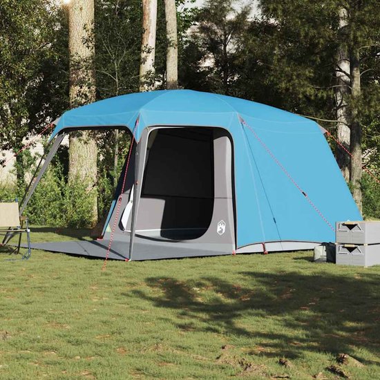 vidaXL - Kampeertent - met - verandakoepel - 5-persoons - waterdicht - blauw van Merkloos — afbeelding 2