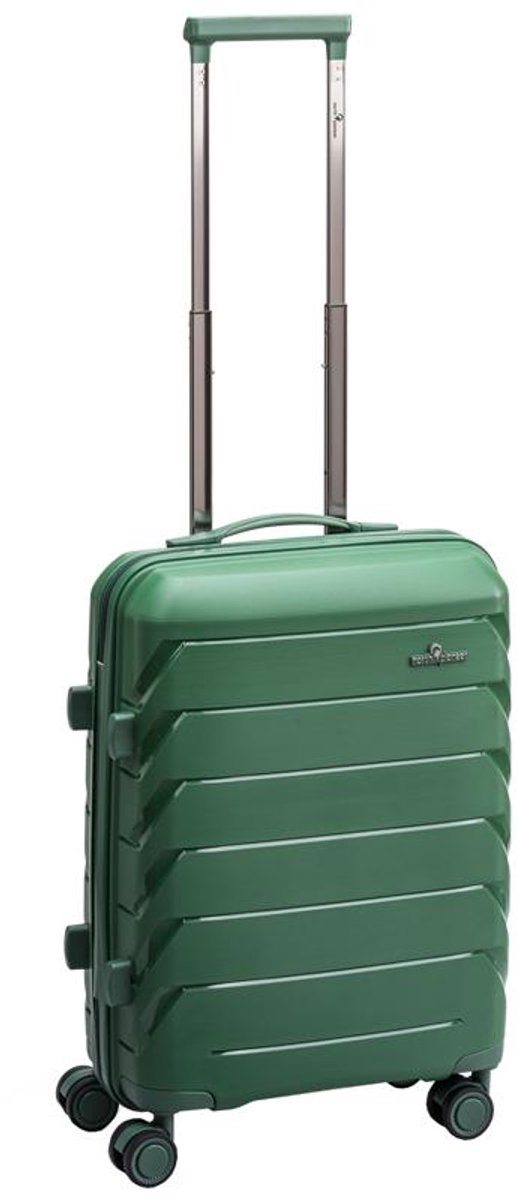 North Pioneer LHR London Handbagage koffer 55 x 40 x 20 cm - Groen