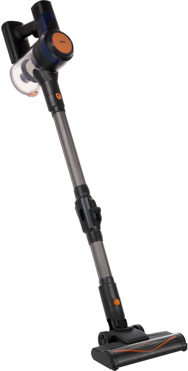 Steelstofzuiger Flex Tristar SZ-2380 - Krachtige Draadloze Stofzuiger - Met Buigbare Stang - 2-in-1 functie; stofzuiger en kruimeldief - DC-motor HEPA-filter en LED verlichting - Gebruikstijd tot 40 minuten - Inclusief opzetstukken - Blauw