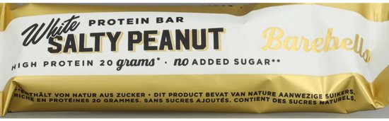 Barebells - Protein Bars (Salty Peanut/White Chocolate - 12 x 55 gram) - Eiwitreep - Energiereep — afbeelding 5