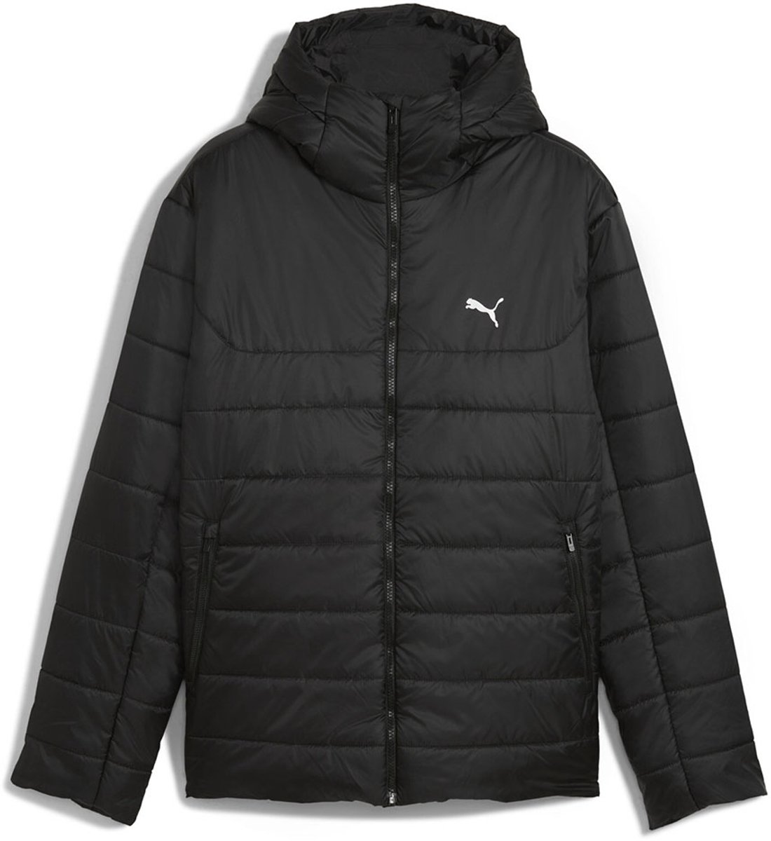 PUMA ESS GEWATTEERDE JAS MET HOODIE 68521101 Zwart