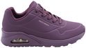 Baskets violettes, vue latérale avec amorti à air
