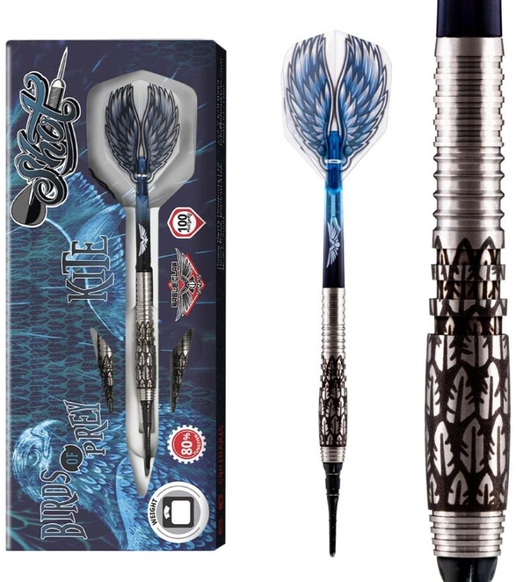 Shot Birds of Prey Kite 80% Soft Tip - Dartpijlen 20 Gram