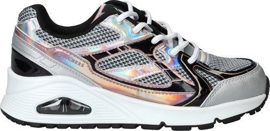 Foto: Skechers uno gen1 platinum flash meisjes sneakers zilver