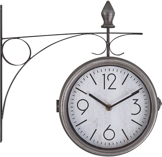 Wandklok ROMONT 34 cm Metaal Zilver
