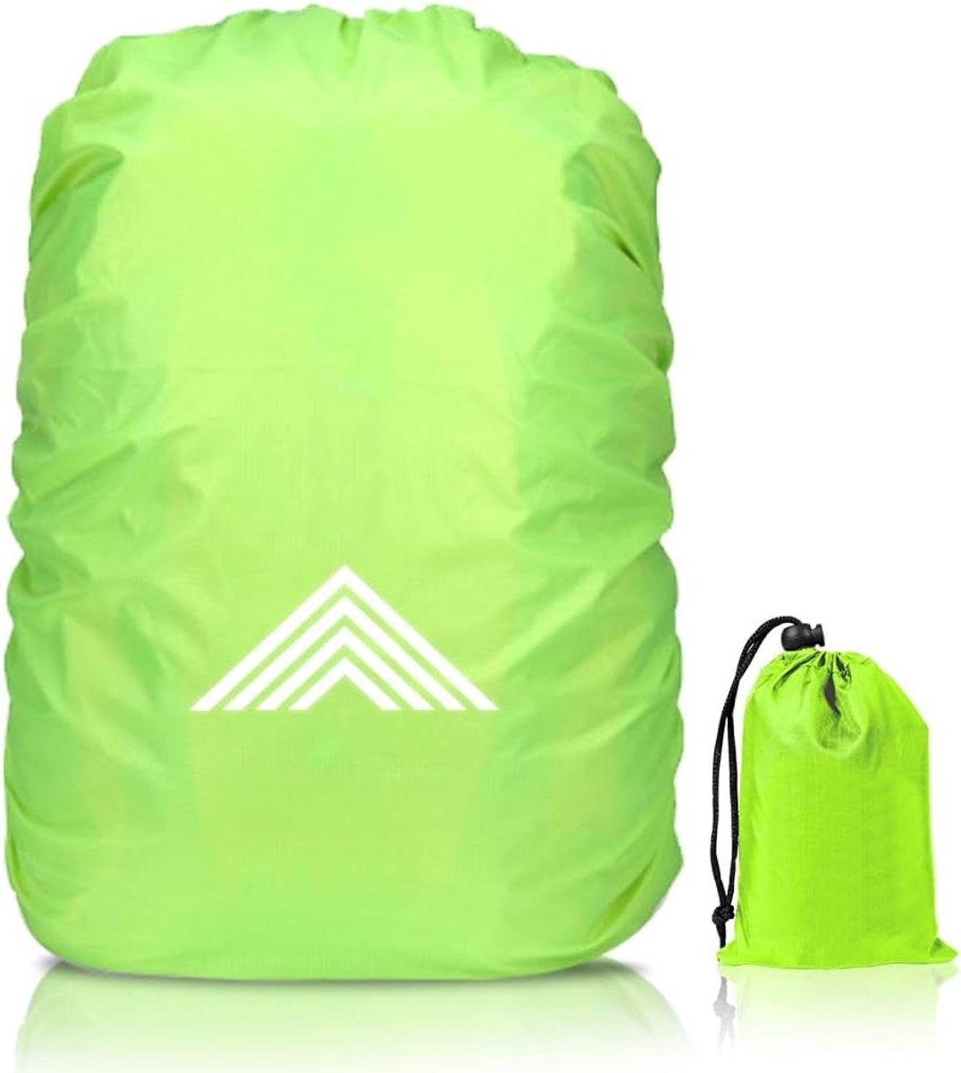Inovra Plus - Waterdichte regenhoes voor rugzak met reflecterende details voor wandelen, reizen en fietsen - Regenbescherming