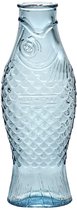 Bouteille Serax en forme de poisson 1 litre bleu clair transparent