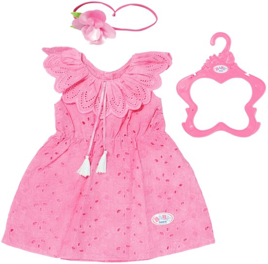 BABY born Trendy Bloemenjurk - Poppenkleding 43 cm
