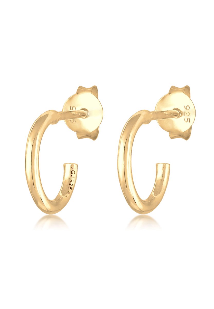 Elli Dames Oorbellen Dames Tijdloze oorringen Basic Must-Have Trend van 925 Sterling Zilver