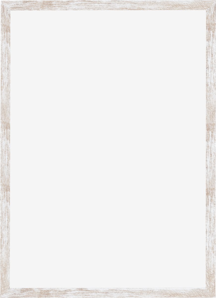 Dutch Frame Factory Fotolijst A4 21x29,7 cm - MDF - White Wash - Cork
