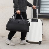 Sac de Fitness CHIWIN pour femme/homme - Grande capacité - Avec compartiment à chaussures et poche étanche - Sac à bandoulière multifonction - Design léger - Pour la gym, le Yoga et les Voyages - Poignées, bandoulière et fixation pour chariot - Zwart