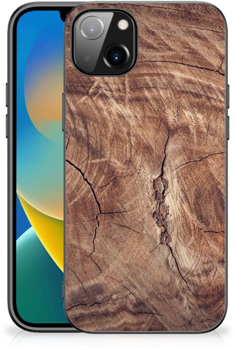 iPhone 14 Plus Houten Print Telefoonhoesje Tree Trunk