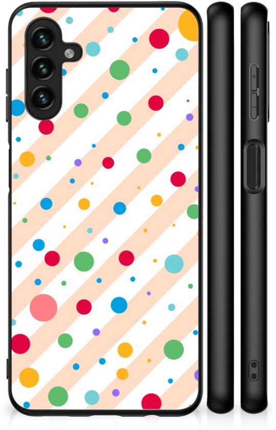 Coque arrière en TPU mignonne pour Samsung Galaxy A13 avec des points noirs