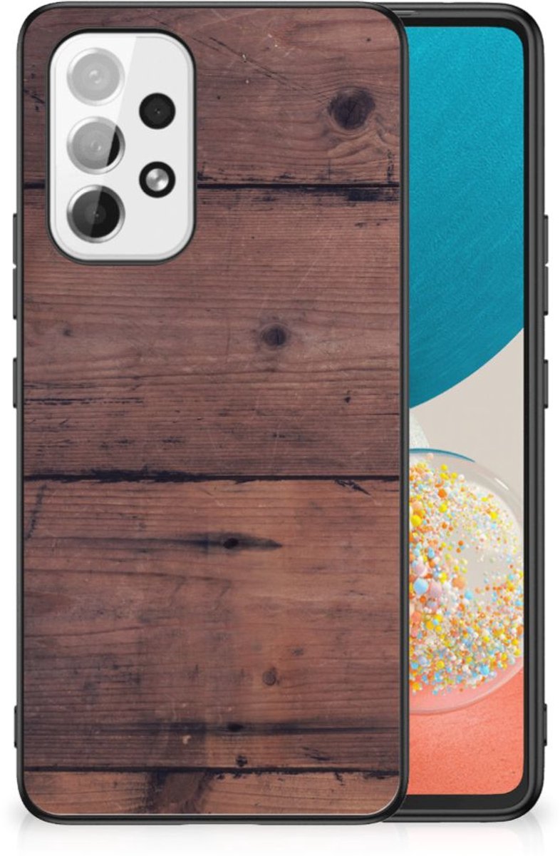 Samsung Galaxy A53 Houten Print Telefoonhoesje Old Wood