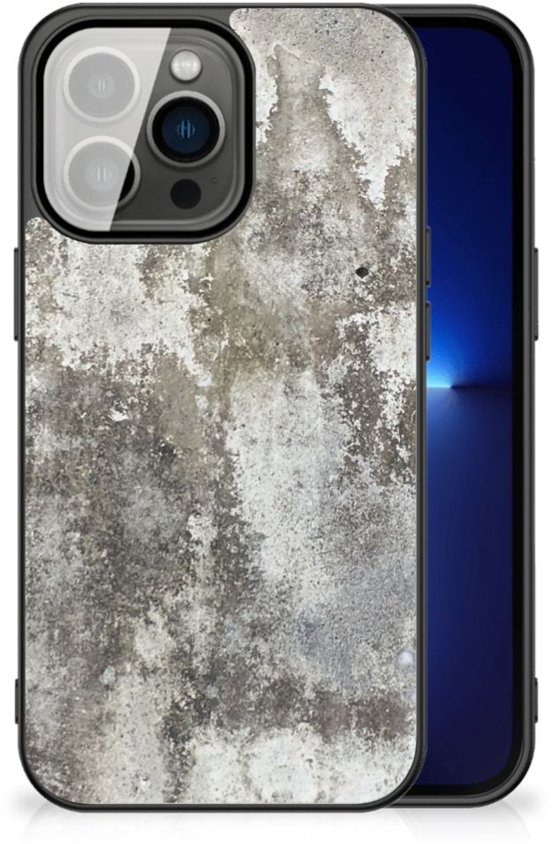iPhone 13 Pro Marmeren Print Telefoonhoesje Beton Print
