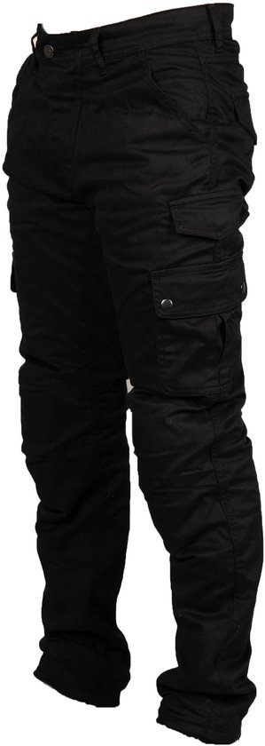 MOTOBLOUZ Motorbroek ROE Mannen Zwart L CE-gekeurd