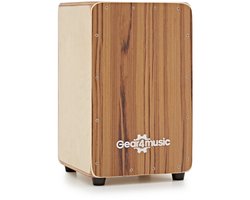 Compacte Cajon met Draagtas van Gear4music, Teak