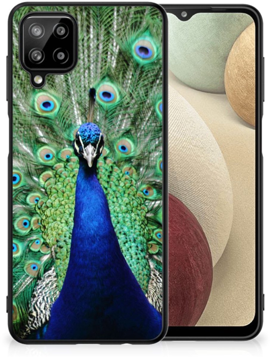 Samsung Galaxy A12 Dierenprint Telefoonhoesje Pauw