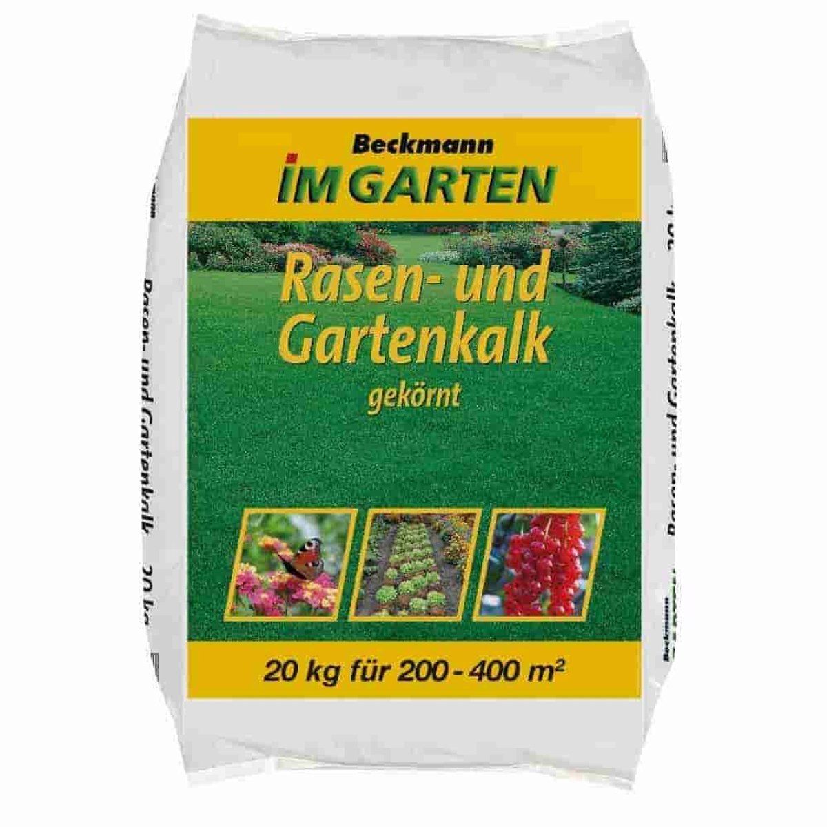 20kg gekorrelde Gazon- en Tuinkalk 200-400m² (Koolzure Kalk)
