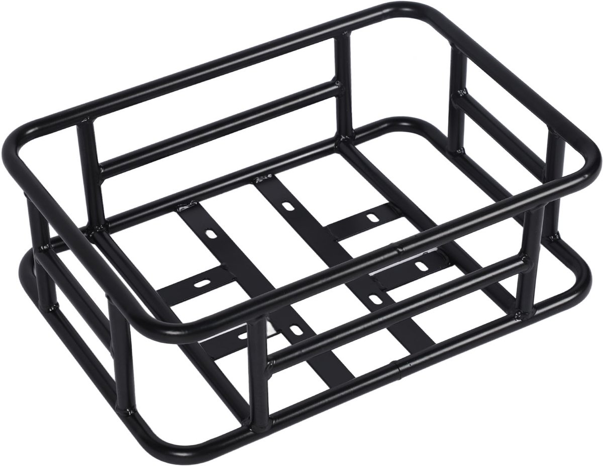 Fiets Achtermand – 20-25 kg Capaciteit – Waterdicht IJzeren Frame – Voor E-Bike & Stadsfiets – Zwart – 46×33×15 cm – foto 3
