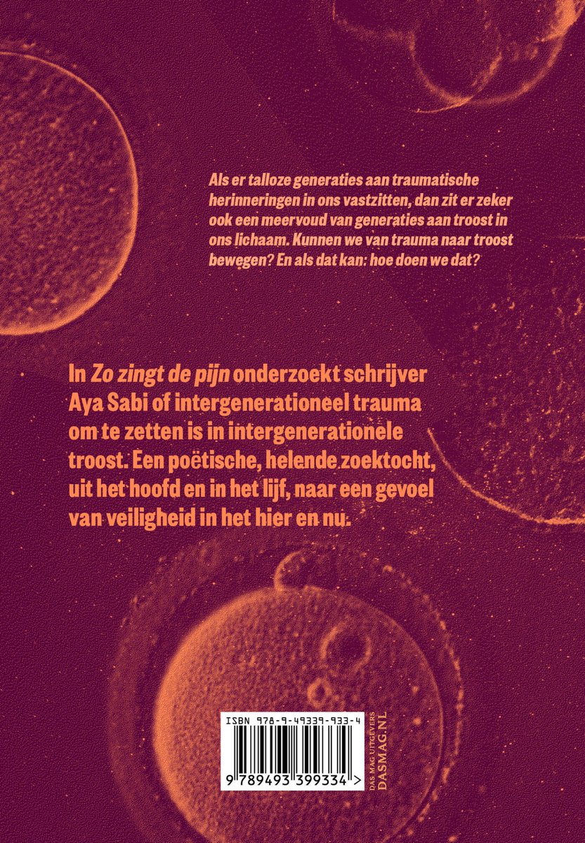 Zo zingt de pijn - back cover
