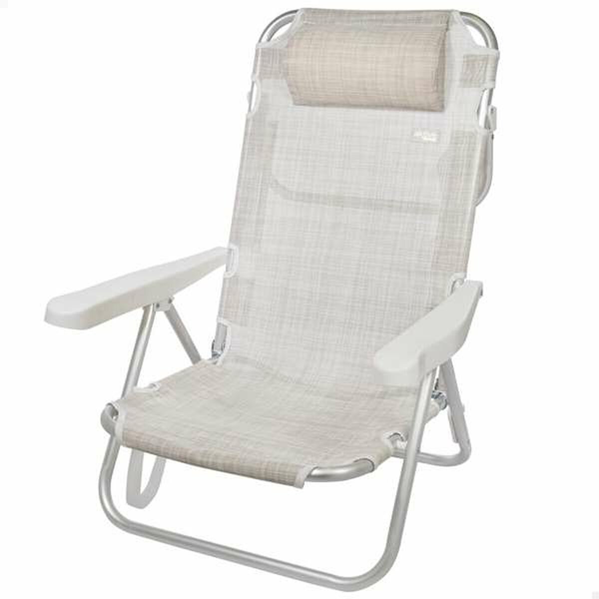 Vouwbare Stoel Aktive Wit 48 x 46 x 84 cm Strand