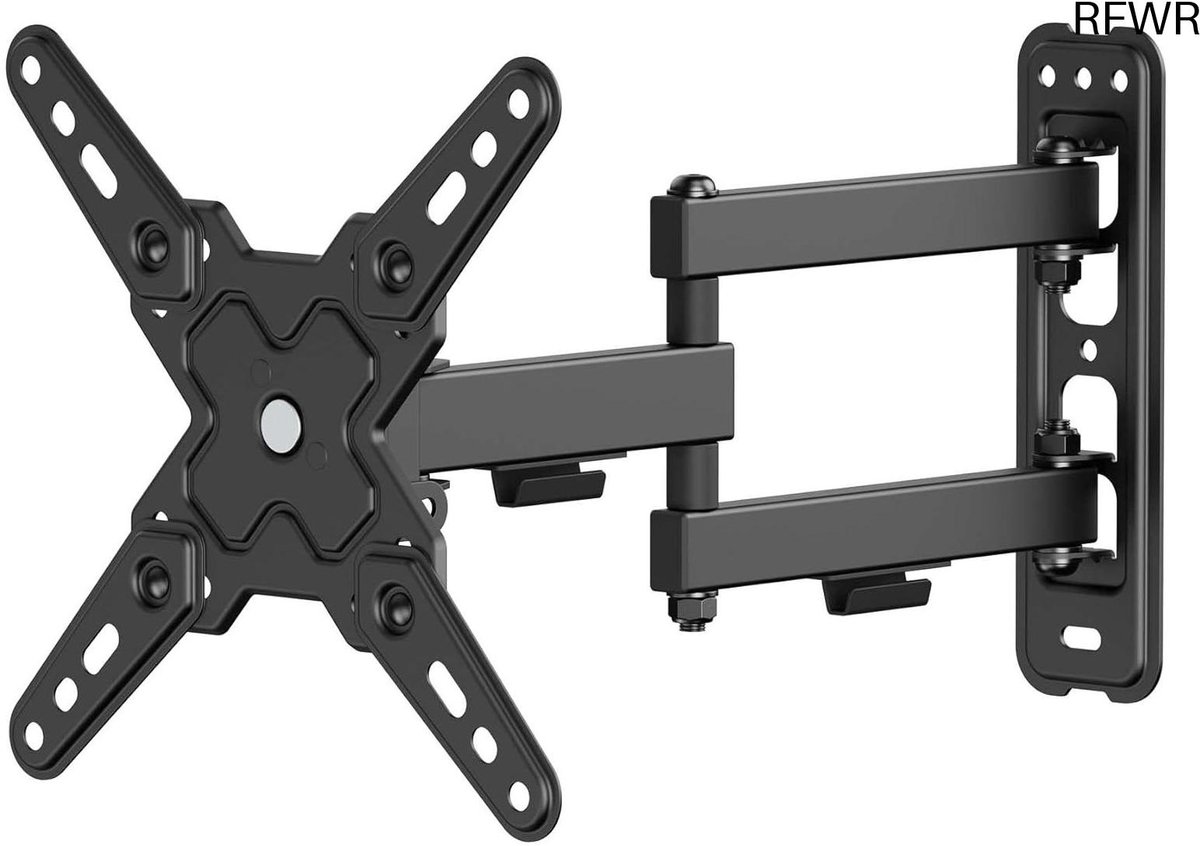 RFWR® Kantelbare TV Muurbeugel 13"–43", Muurbevestiging met 20 kg Draagkracht, Geschikt voor Diverse Schermformaten