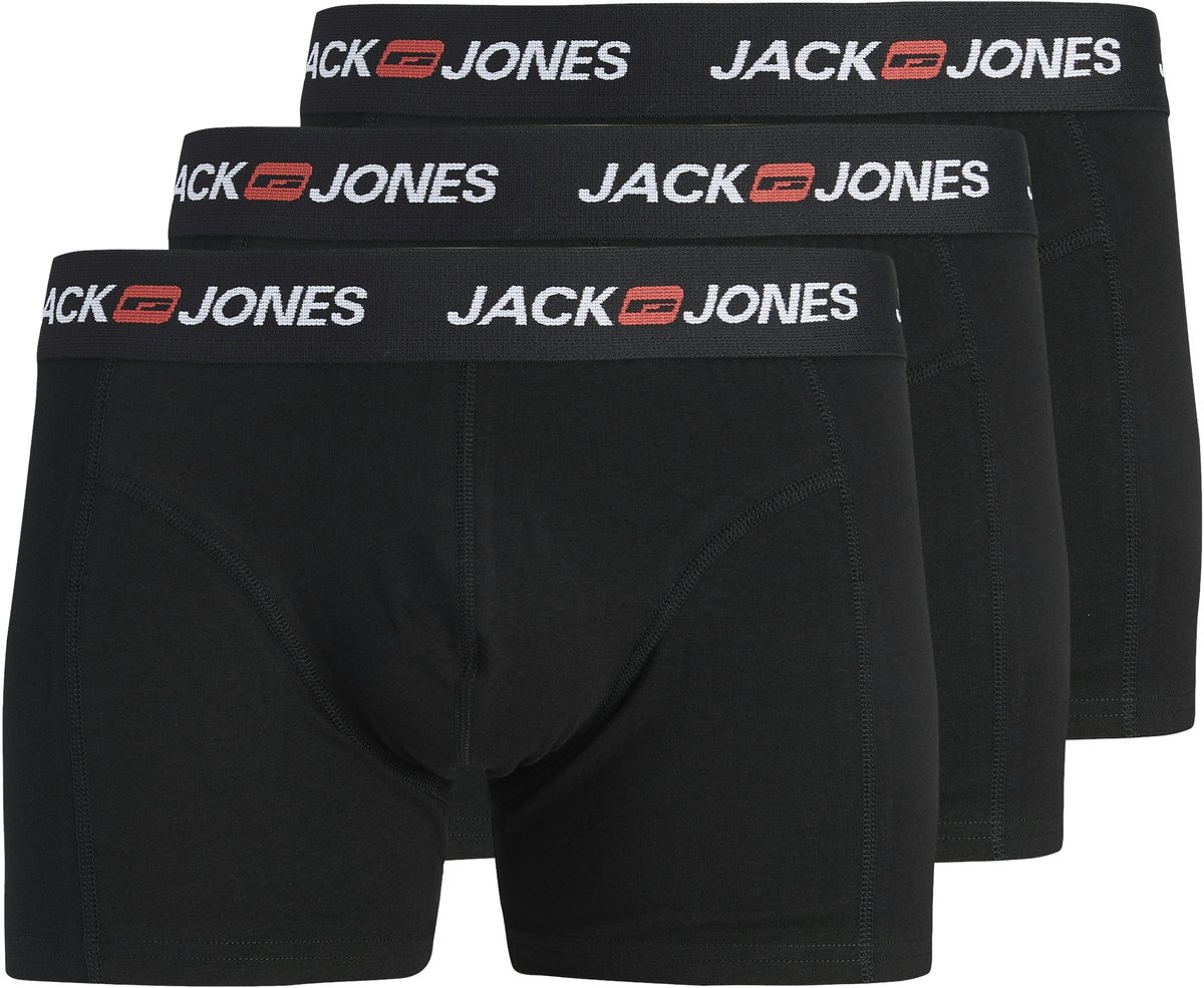 Jack & Jones Onderbroek Jaccorp Old Logo Trunks 3 Pack 12282733 Black/black Wb Mannen Maat - XXL