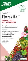 Salus Floradix Floravital - Vitaminen - Vegan ijzer-elixir met groente vruchten – Glutenvrij - 500ml
