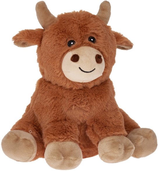 Deurstopper koe - zacht - 1 kilo - bruin - polyester - 24 cm - dieren thema deurstoppers - koeien