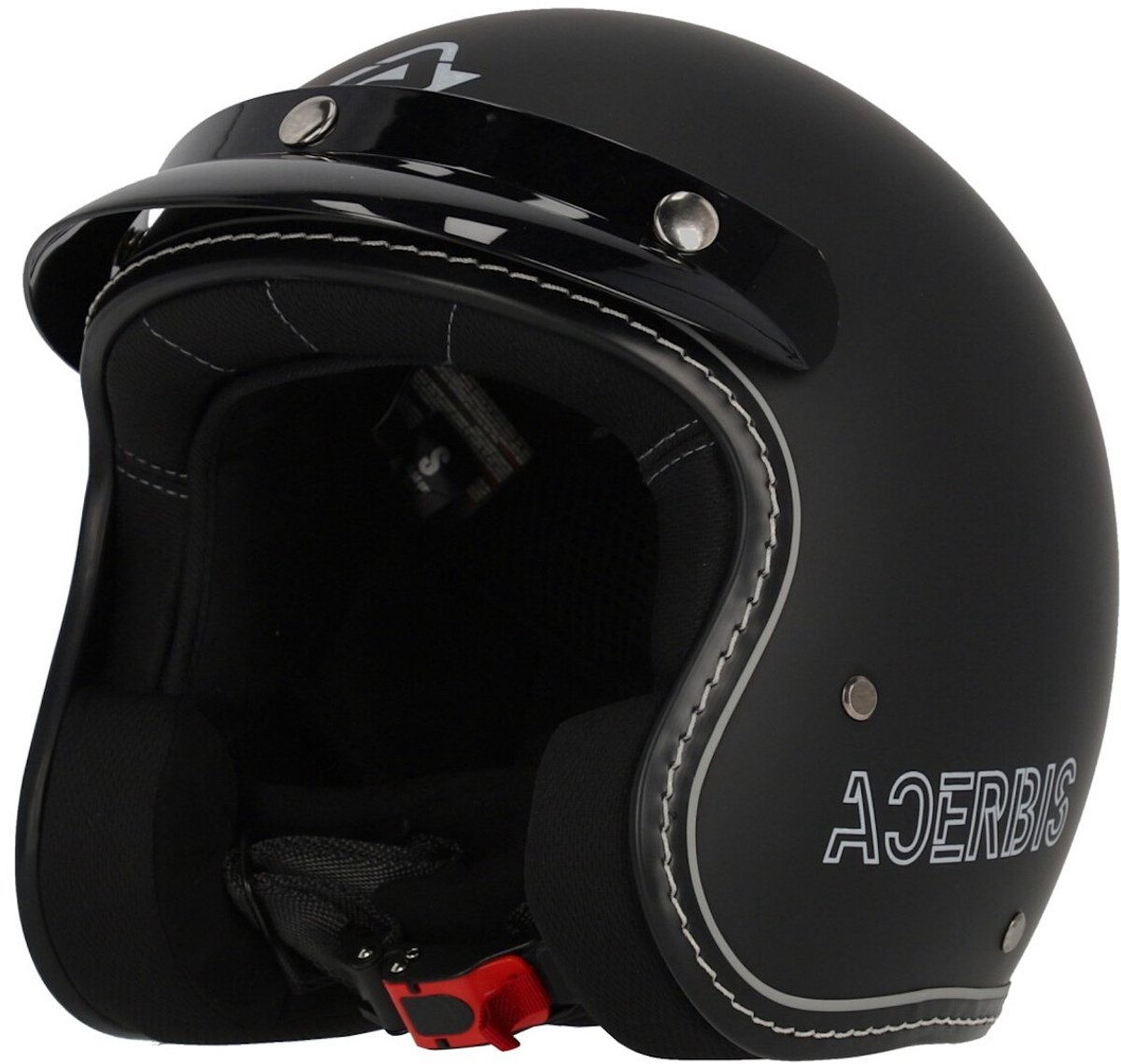 Acerbis Skodela Mat Zwarte Jethelm - Helm