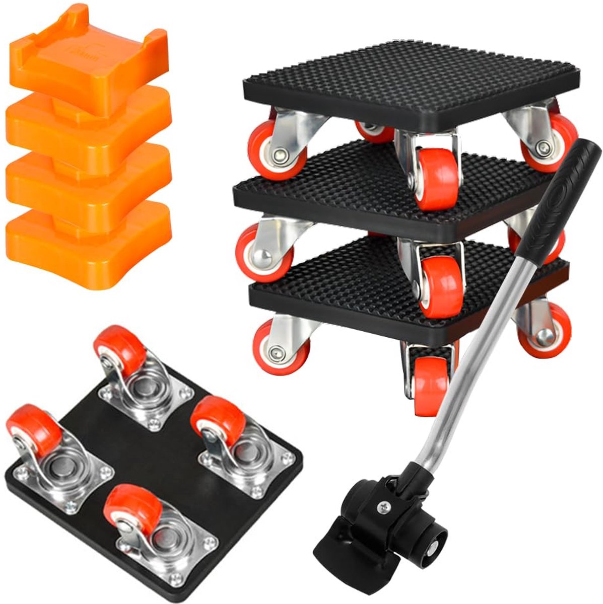 Ibenzoa® Universele meubeltransportwieltjes set voor zware meubels en apparaten met 360 graden draaibaarheid