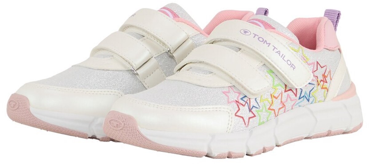 Tom Tailor - Trainers met klittenband - Maat 39 - silver-multi