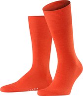 FALKE Airport warme ademende merinowol katoen sokken heren oranje - Maat 45-46
