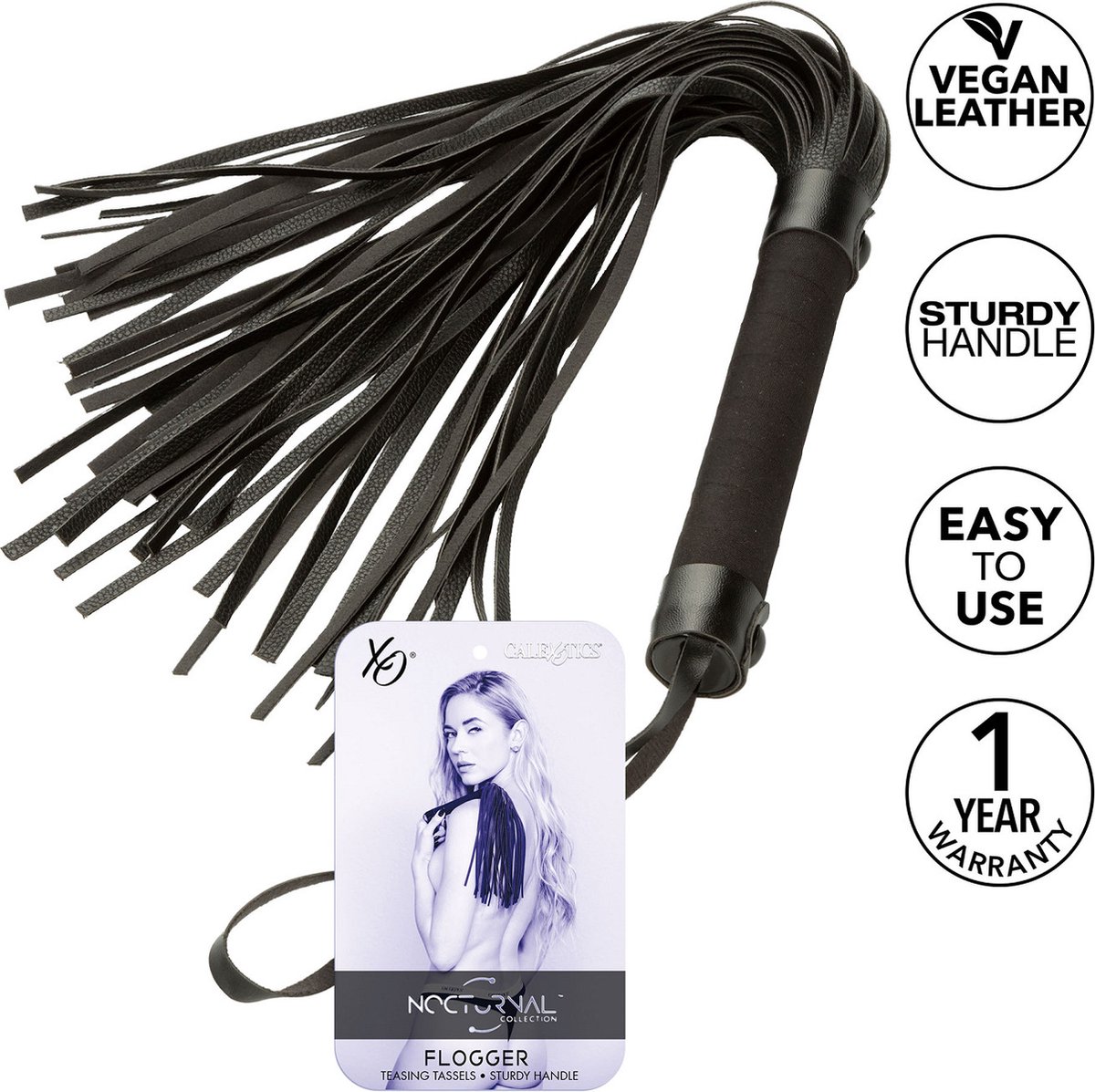 Calexotics - Nocturnal Flogger Leather Black