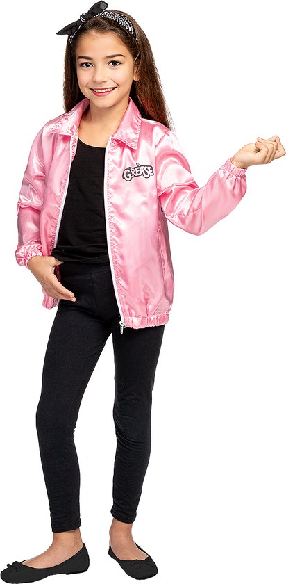 FUNIDELIA Pink Ladies jas - Grease verkleedkleding voor meisjes - Maat: 135 - 152 cm