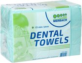 Merbach dental towel blauw- 100 x 4 x 125 stuks voordeelverpakking