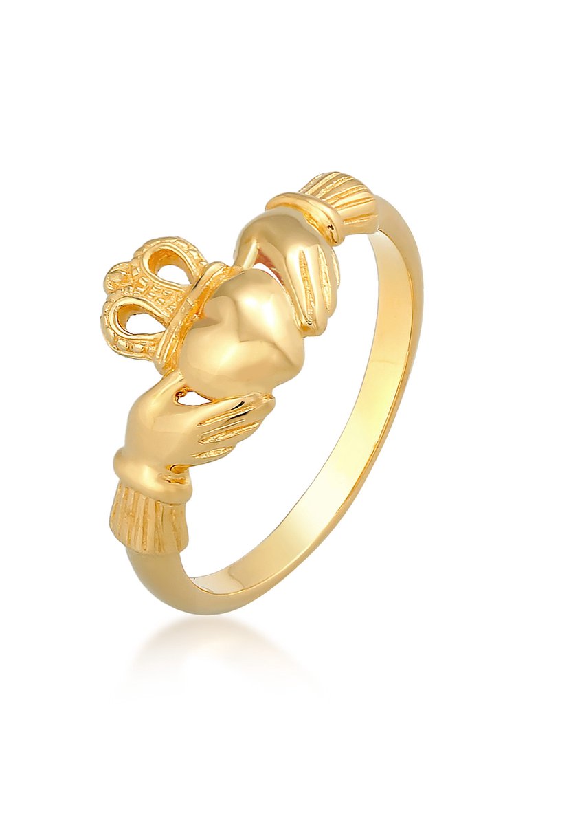 Elli - Ring - Dames Claddagh Hart Kroon in 925 Sterling Zilver - Dames