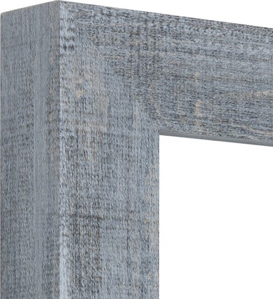 Cadre photo Bleu - Aspect bois - Format photo 50x60 - Verre antireflet - Art.nr. 55-549