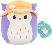 Squishmallows - Holly - Purple Owl W/Sun Hat 19cm Plush