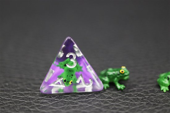 Grenouille - Set de dés en résine