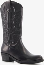 Harper leren dames cowboy western boots zwart - Maat 37