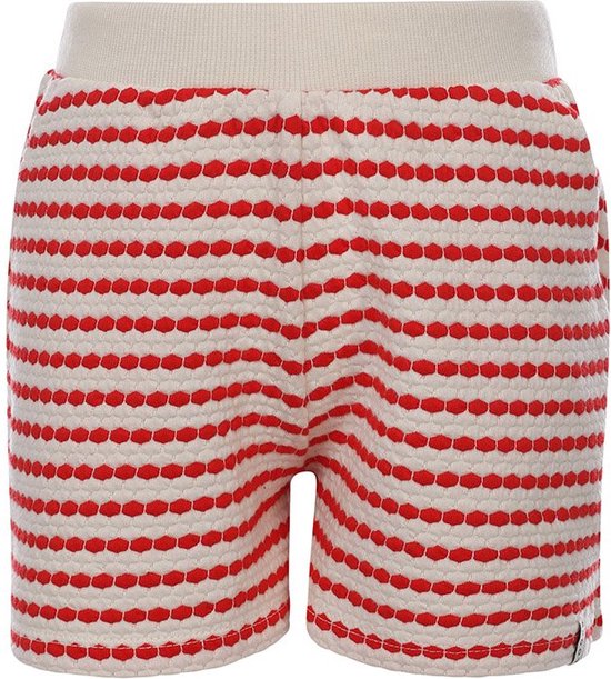 LOOXS Little 2413-7670-272 Meisjes Broek - Maat 98 - rood van 97% COTTON 3% POLYESTER YARNDYED POPCORN JAQUARD J