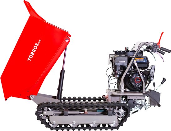Mini rupsdumper kipbak 500kg 9pk 6+2R snelheden elektrische start Torros MRD500H6E van Torros — afbeelding 5